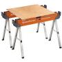 Bora Portamate Speedhorse Sawhorse Pair– Two Pack, Table Stand with Folding Legs, Metal Top for 2x4, Heavy Duty Pro Bench Saw Horse for Woodworking, Carpenters, Contractors, PM-4500T