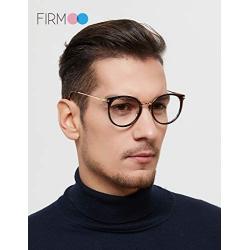 Firmoo Blue Light Blocking Glasses, Anti Eyestrain Anti Headache, Classic Round Computer Glasses for Contact Wearer