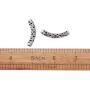 Kissitty 100-Piece Antique Silver 6mm by 36.5mm Filigree Long Curved Noodle Tube Spacer Beads with 3mm Holes
