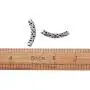 Kissitty 100-Piece Antique Silver 6mm by 36.5mm Filigree Long Curved Noodle Tube Spacer Beads with 3mm Holes
