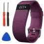 Sophili Bands Compatible for Charge Hr, Silicone Replacement Small Large with Metal Buckle Fitness Wristband Strap for Fitbit Charge HR / HR1(Purple/L) Sophili Bands Compatible for Charge Hr, Silicone Replacement Small Large with Metal Buckle Fitness Wristband Strap for Fitbit Charge HR / HR1(Purple/L)