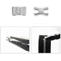 Kare & Kind Zipper Repair Kit - 4 Sizes and 4 Colors - 16 Sets of Zipper Boxes and Insertion Pins, 16 Pairs Zipper Top Stop, 16 Pcs Zipper Bottom Stop - Sizes 3/ 5/ 8/ 10 - Repair, Replacement, Sewing