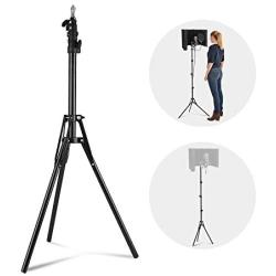 XTUGA UL03 Wind Screen Bracket Stand with Metal Tube, Non-slip Feet, Adjustable Height, 73.62 inches 1/4 And 3/8-inch Thread Mount Stand,Suitable for Supporting Acoustic Isolation Shield in Studio