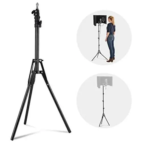 XTUGA UL03 Wind Screen Bracket Stand with Metal Tube, Non-slip Feet, Adjustable Height, 73.62 inches 1/4 And 3/8-inch Thread Mount Stand,Suitable for Supporting Acoustic Isolation Shield in Studio XTUGA UL03 Wind Screen Bracket Stand with Metal Tube, Non-slip Feet, Adjustable Height, 73.62 inches 1/4 And 3/8-inch Thread Mount Stand,Suitable for Supporting Acoustic Isolation Shield in Studio