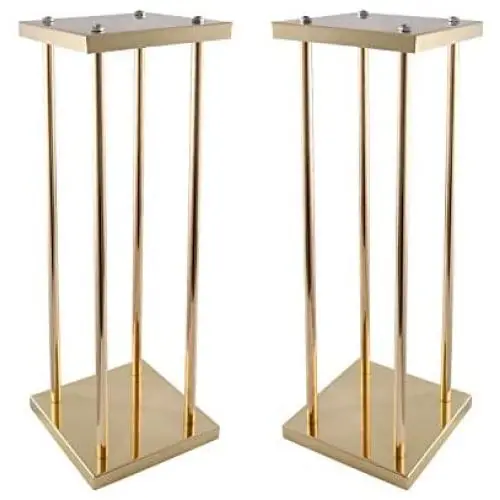 VINCIGANT Gold Wedding Flower Stand Vase Column,Metal Flower Arrangement for Wedding Party Dinner Centerpiece,Event Restaurant Hotel Decoration,Pack of 2 VINCIGANT Gold Wedding Flower Stand Vase Column,Metal Flower Arrangement for Wedding Party Dinner Centerpiece,Event Restaurant Hotel Decoration,Pack of 2