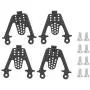 RC Car Shock Tower, Metal Adjustable Shock Damper Towers Mount Multihole Accessory for SCX10 1/10 RC Car(Black)
