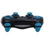 TOMSIN Metal Buttons for PS4 Controller Gen 1, Aluminum Metal Thumbsticks Analog Grip & Bullet Buttons & D-pad & L1 L2 R1 R2 Triggers for DualShock 4 Controller (Blue)