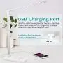 MCHATTE LED Desk Lamp with Wireless Charger, USB Charging Port, Dimmable Eye-Caring Desk Light with 5 Brightness Levels & 5 Lighting Modes, Touch Control, Auto Timer (White) MCHATTE LED Desk Lamp with Wireless Charger, USB Charging Port, Dimmable Eye-Caring Desk Light with 5 Brightness Levels & 5 Lighting Modes, Touch Control, Auto Timer (White)