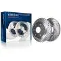 Detroit Axle - Brake Kit Replacement for 2012-2017 Ford F-150 - Front and Rear Rotor, Ceramic Brake Pad (Drilled and Slotted Performance)