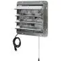 iLIVING 14'' Wall Mounted Shutter Exhaust Thermostat Control-3 Speeds Vent Fan For Home Attic, Shed, or Garage Ventilation, 850 CFM, 1300 SQF Coverage Area, Variable, Silver