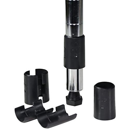 Apollo Hardware 7/8 Inch Shelf Clips/Split Sleeves, Black, 2 Pack / 8 Pair (7/8'' & 22.2mm Diameter Post Size)