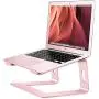 Soundance Laptop Stand, Aluminum Computer Riser, Ergonomic Laptops Elevator for Desk, Metal Holder Compatible with 10 to 15.6 Inches Notebook Computer, Rose Gold Soundance Laptop Stand, Aluminum Computer Riser, Ergonomic Laptops Elevator for Desk, Metal Holder Compatible with 10 to 15.6 Inches Notebook Computer, Rose Gold