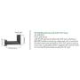 90 Degree Wall Mount Bracket with Tenon. Mounting Accessory. Steel Mount. Lighting Accessory. 90 Degree Wall Mount Bracket with Tenon. Mounting Accessory. Steel Mount. Lighting Accessory.