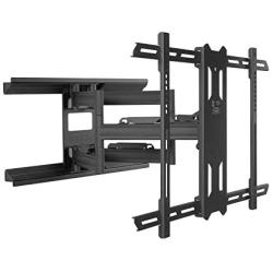 Kanto PDX650 Full Motion Articulating TV Wall Mount for 37-inch to 75-inch TVs | Low Profile with 22'' Extension | Integrated Cable Management | Swivel and Tilt Capable | Black