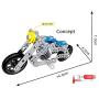Alloy Motorcycle Building Block Toys, Creative Metal, Simulation Construction Toys Sets STEM Learning Toys, Best Gifts for Boys and Girls.