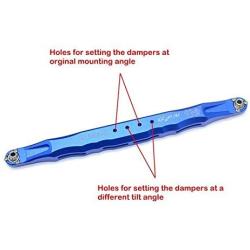 GPM for Traxxas Unlimited Desert Racer 4X4 (#85076-4) Upgrade Parts Aluminum Rear Lower Trailing Arms - 1Pr Set Blue