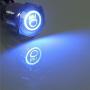 Etopar 12V 5A 19mm Car Auto Blue LED Light Lamp Main Beam Push Button Stainless Steel Metal Toggle Switch Socket Plug Etopar 12V 5A 19mm Car Auto Blue LED Light Lamp Main Beam Push Button Stainless Steel Metal Toggle Switch Socket Plug