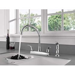 Peerless Tunbridge 2-Handle Kitchen Sink Faucet with Side Sprayer, Chrome P299578LF