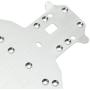 04001 Aluminum Chassis Plate Replacement for RC 1/10 Redcat HSP 94111 94107 Rally Monster Truck Off Road Buggy Upgrade Parts (Silver)