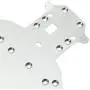 04001 Aluminum Chassis Plate Replacement for RC 1/10 Redcat HSP 94111 94107 Rally Monster Truck Off Road Buggy Upgrade Parts (Silver)