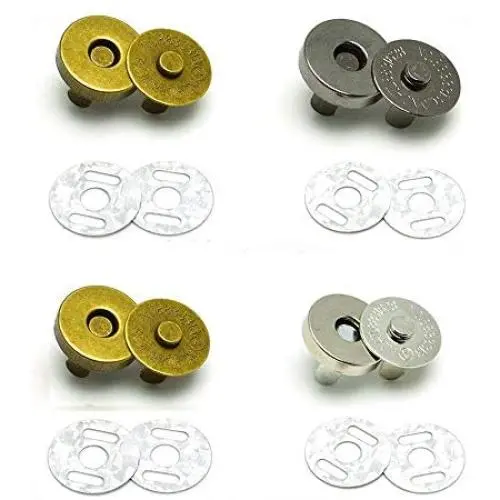 20 Sets Magnetic Button Clasp Snaps Magnetic Wallet Clasps Purse Snap Mixed in Two Colors 20 Sets Magnetic Button Clasp Snaps Magnetic Wallet Clasps Purse Snap Mixed in Two Colors
