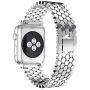 NNHF Compatible with Apple Watch Strap 38/40 / 42 / 44mm Fish-Scale Pattern Stainless Steel Honeycomb Metal Steel Jewelry Buckle Watch Band Compatible with Apple Watch Series 5 4 3 2 1