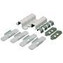 Wiremold Metal Raceway, Extending Power, On-Wall, Accessory Pack, White, BWH9-10-11