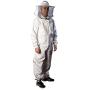 Forest Beekeeping Supply - Premium Cotton Beekeeping Suit With Round Veil | Suitable For Beginner and Commercial Beekeepers | Includes Metal Brass Zippers | Thumb Straps | Hive Tool Pockets - Medium