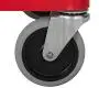 Rubbermaid Commercial Products Heavy Duty 3-Shelf Rolling Service/Utility/Push Cart, 200 lbs. Capacity, Red, for Foodservice/Restaurant/Cleaning (FG342488RED)