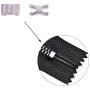 PH PandaHall 4 Size 3 Color Metal Zipper Head Sliders Retainer Insertion Pin(12 Sets), 12 Pairs Zipper Top Stop Plug, 12pcs Zipper Bottom Stopper for Coats Jacket Zipper Repair Kit (Size 3/5/8/10)