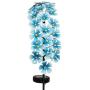 Exhart Hanging Turquoise Hydrangea Yard Stake w/Solar Garden Flower Lights, 24 LED Flower Lights Metal Stake, Outdoor Decor for Garden, Patio & Front Porch, 11'' L x 5'' W x 28'' H