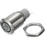 ESUPPORT 12V Car Vehicle Red LED Light Fog Push Button Metal Toggle Switch 16mm