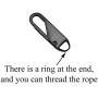 Yadaland Metal Solid Zipper Pull Tab Tag Handle Fixer 0.1inch(2.5mm) Small Clasp Diameter Fit in Hole for Winter Jacket Boot Jean Suitcase Luggage Coat Spring Lock Clip On No Tool Needed Black 2Pack