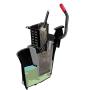Rubbermaid Commercial WaveBrake 2.0 35 QT Side-Press Mop Bucket and Wringer, Black (1863896)