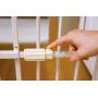 Carlson Lil Tuffy Metal Expandable Gate Beige, 38 x 1 x 18