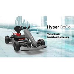 HYPER GOGO GoKart Kit - Hoverboard Attachment - Compatible with All Hover Boards ,Grey