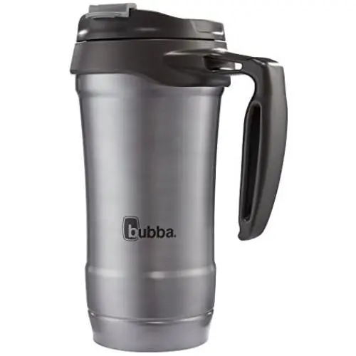 bubba Hero Dual-Wall Vacuum-Insulated Stainless Steel Travel Mug, 18 oz., Gunmetal