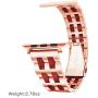 YGTIECS Fashion Apple Watch Band Compatible with Apple Watch 38mm/40mm Stainless Steel with Resin for iwatch Band Series 6 5 4 3 2 1 for Women and Men Rose-Wine Red