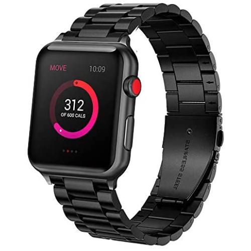 Ayeger Compatible with Apple Watch Band 40mm 38mm Stainless Steel Series 5 /4 /3 /2 /1 Men,Women Compatible iWatch Metal Link Bracelet (Black 40mm 38mm) Ayeger Compatible with Apple Watch Band 40mm 38mm Stainless Steel Series 5 /4 /3 /2 /1 Men,Women Compatible iWatch Metal Link Bracelet (Black 40mm 38mm)