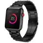 Ayeger Compatible with Apple Watch Band 40mm 38mm Stainless Steel Series 5 /4 /3 /2 /1 Men,Women Compatible iWatch Metal Link Bracelet (Black 40mm 38mm)