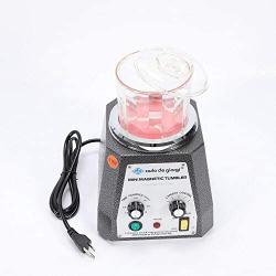 Polisher TBVECHI Magnetic Tumbler 100mm Polisher&Finisher Acrylic Bowl 4 Speeds Control Durable Magnetic Machine Jewelry Gold Tool