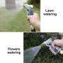 V.C.Formark Garden Hose Nozzle, Heavy Duty Metal Hose Spray Nozzle, Adjustable Multi-Function Water Hose Nozzle for Hand Watering Plants & Lawn, Car Washing, Patio and Pets