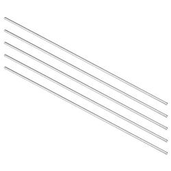 uxcell Stainless Steel Solid Round Rods Metal Lathe Bar Stock for DIY Craft 100mmx1.5mm 5pcs