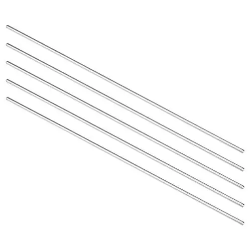 uxcell Stainless Steel Solid Round Rods Metal Lathe Bar Stock for DIY Craft 100mmx1.5mm 5pcs