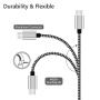 Micro USB Cable, 10ft 3 Pack Extra Long Charging Cord Nylon Braided High Speed Durable Fast Charging USB Charger Android Cable for Samsung Galaxy S7 Edge S6 S5,Android Phone,LG