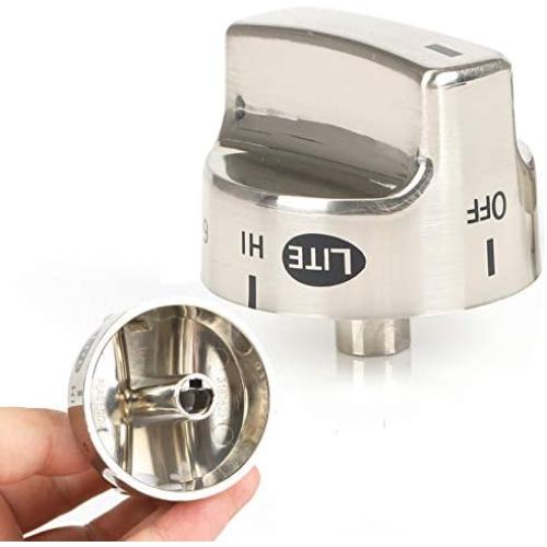 Reyhoar 318282310 Stainless Surface Burner Knob Replacement Part for Frigidaire & Kenmore Range/Oven/Stove - Replaces AP3774164, 1062940, AH979119, EA979119, PS979119