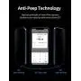 KumWum Anti Peep Screen Protector for iPhone 12 Mini Case Full Body Magnetic Cover Front and Back Tempered Glass Protector with Metal Bumper - Black KumWum Anti Peep Screen Protector for iPhone 12 Mini Case Full Body Magnetic Cover Front and Back Tempered Glass Protector with Metal Bumper - Black