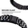 V-MORO Metal Strap Compatible with Gear S3 Frontier/Classic Band/Galaxy Watch 46mm Bands 22mm Solid Stainless Steel Business Bracelet for Samsung Gear S3 Smartwatch/Galaxy Watch 46mm R800 Space Gray