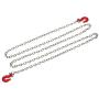 LAFEINA Metal Trailer Hook and Chain for 1/10 D90 Axial SCX10 RC Rock Crawler Car Decor Accessories(Red)
