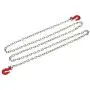 LAFEINA Metal Trailer Hook and Chain for 1/10 D90 Axial SCX10 RC Rock Crawler Car Decor Accessories(Red)